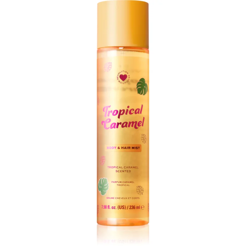 I Heart Revolution Tropical Caramel Body an Hair Mist Парфюмирана мъгла за тяло и коса за жени - Грижа за тяло - Сравни цени от 1 магазин с безплатна доставка