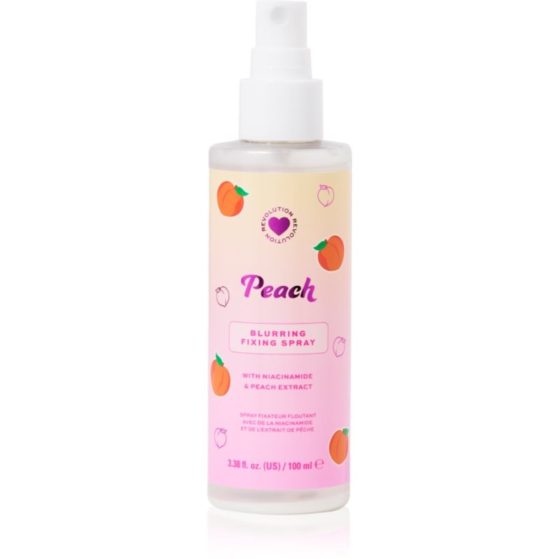 I Heart Revolution I Heart Revolution Peach Mattifying Fixing Spray матиращ и фиксиращ спрей върху фон дьо тен - Унисекс парфюм 100мл - Сравни цени от 1 магазин с безплатна доставка
