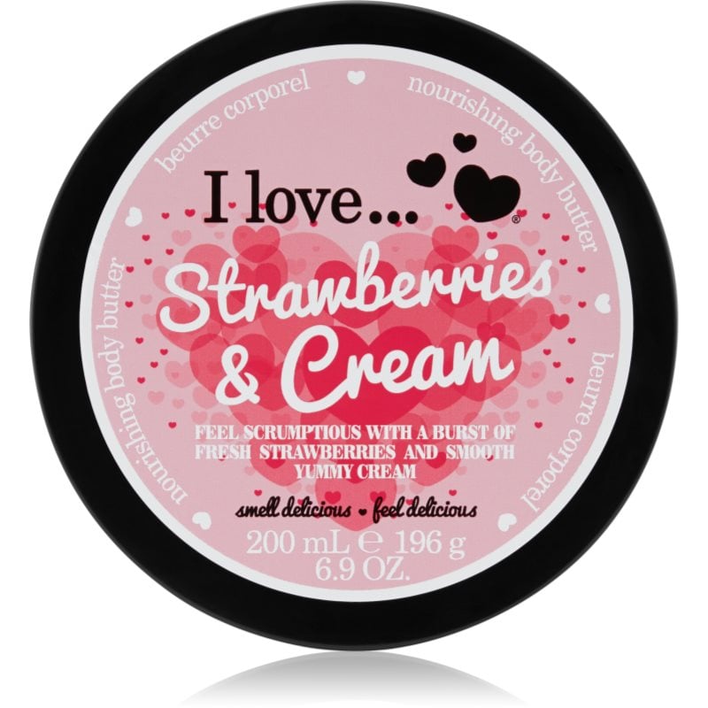 I Love Strawberries & Cream масло за тяло
