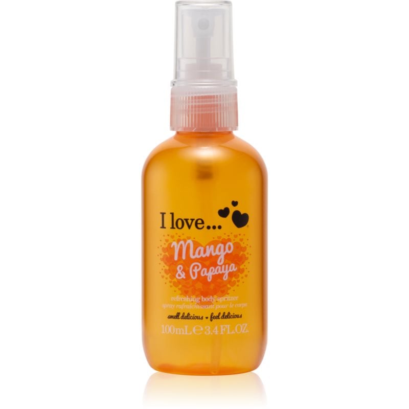 I Love Mango & Papaya освежаващ спрей за тяло