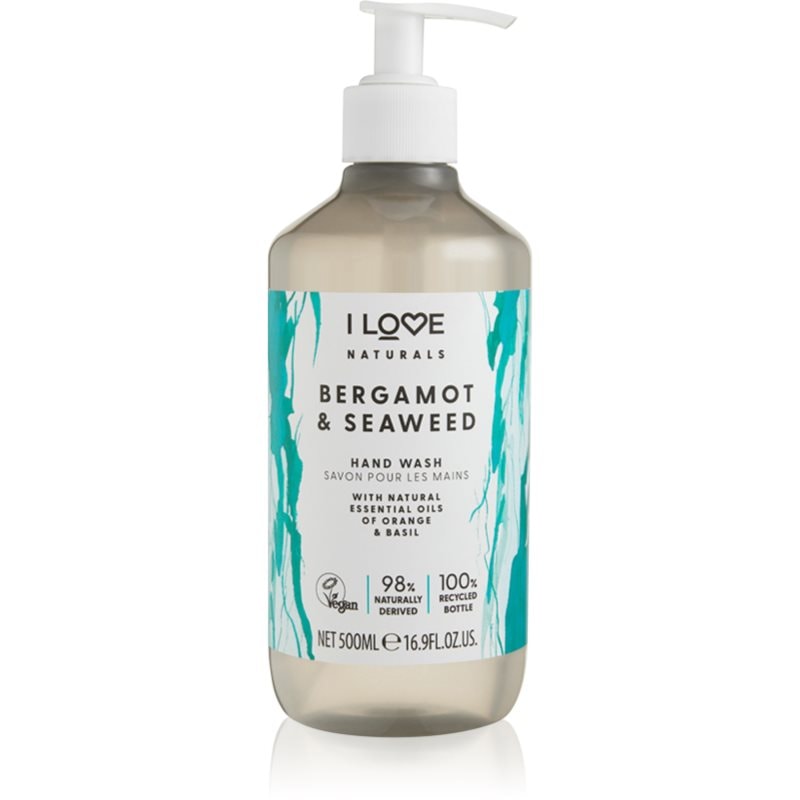 I Love Naturals Bergamot & Seaweed течен сапун за ръце - Грижа за тяло - Сравни цени от 1 магазин с безплатна доставка