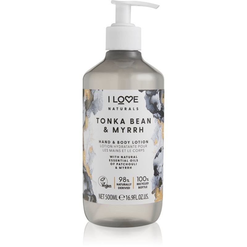 I Love Naturals Tonka Bean & Myrrh тоалетно мляко за тяло