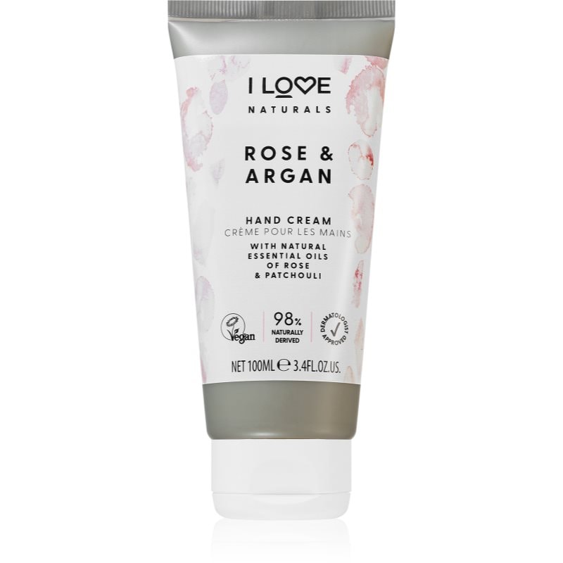 I Love Naturals Rose & Argan хидратиращ крем за ръце с аромат на рози - Грижа за тяло - Сравни цени от 1 магазин с безплатна доставка