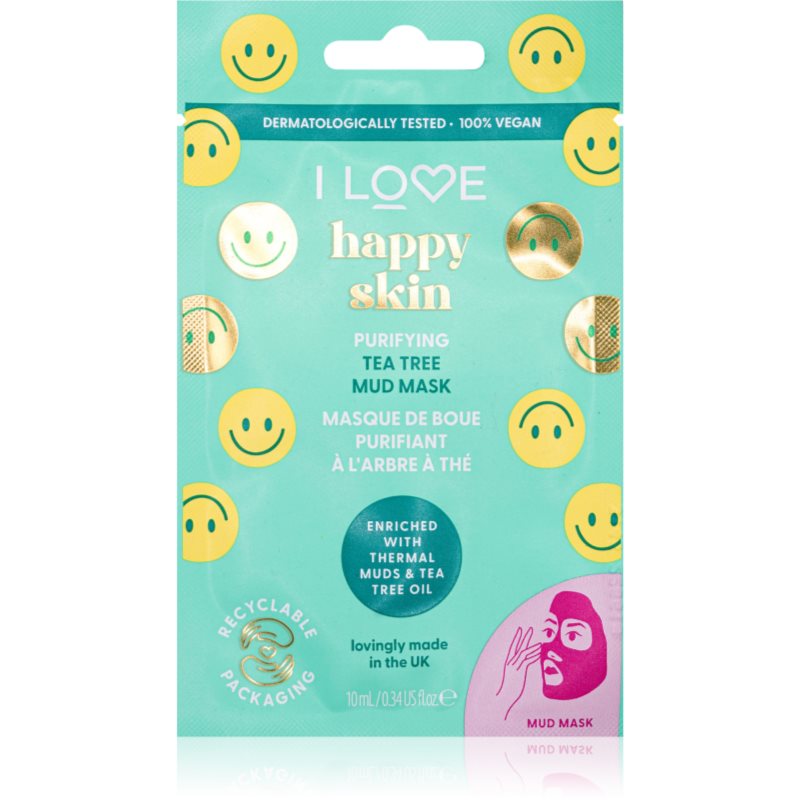 I Love Happy Skin маска с глина с Tea Tree oil - Грижа за лице - Сравни цени от 1 магазин с безплатна доставка