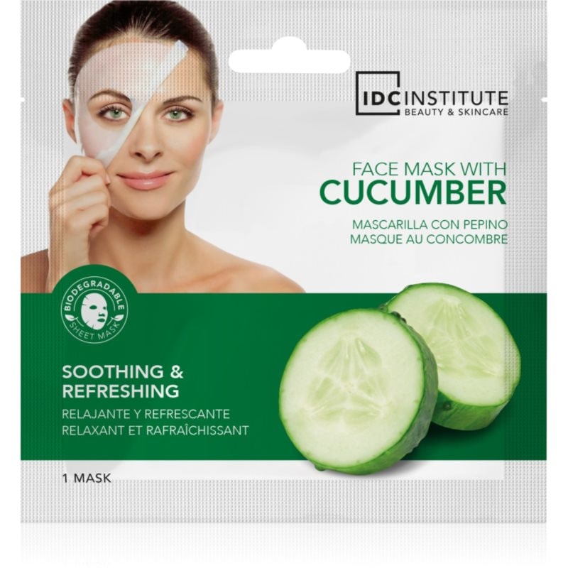 IDC Institute Cucumber маска за лице 22 гр. - Грижа за лице - Сравни цени от 1 магазин с безплатна доставка