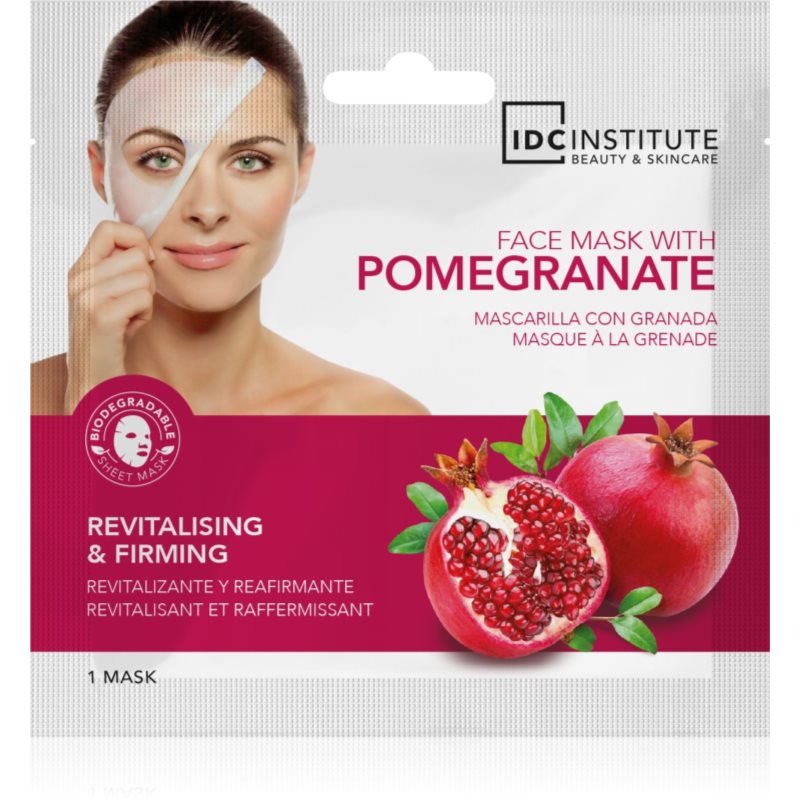 IDC Institute Pomegranate ревитализираща маска за лице 22 гр. - Грижа за лице - Сравни цени от 1 магазин с безплатна доставка