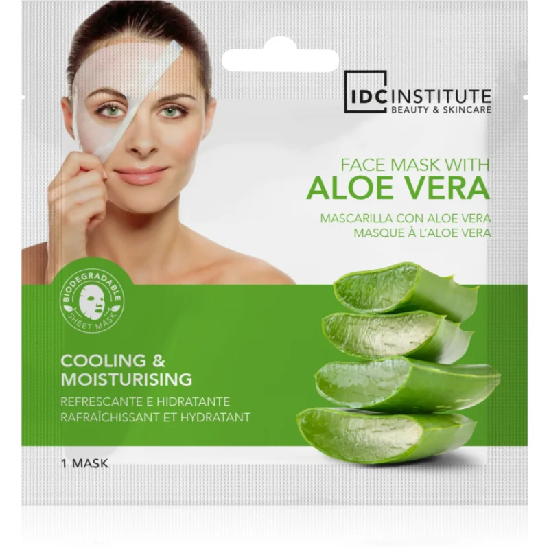 IDC Institute Aloe Vera освежаваща маска за лице 22 гр. - Грижа за лице - Сравни цени от 1 магазин с безплатна доставка