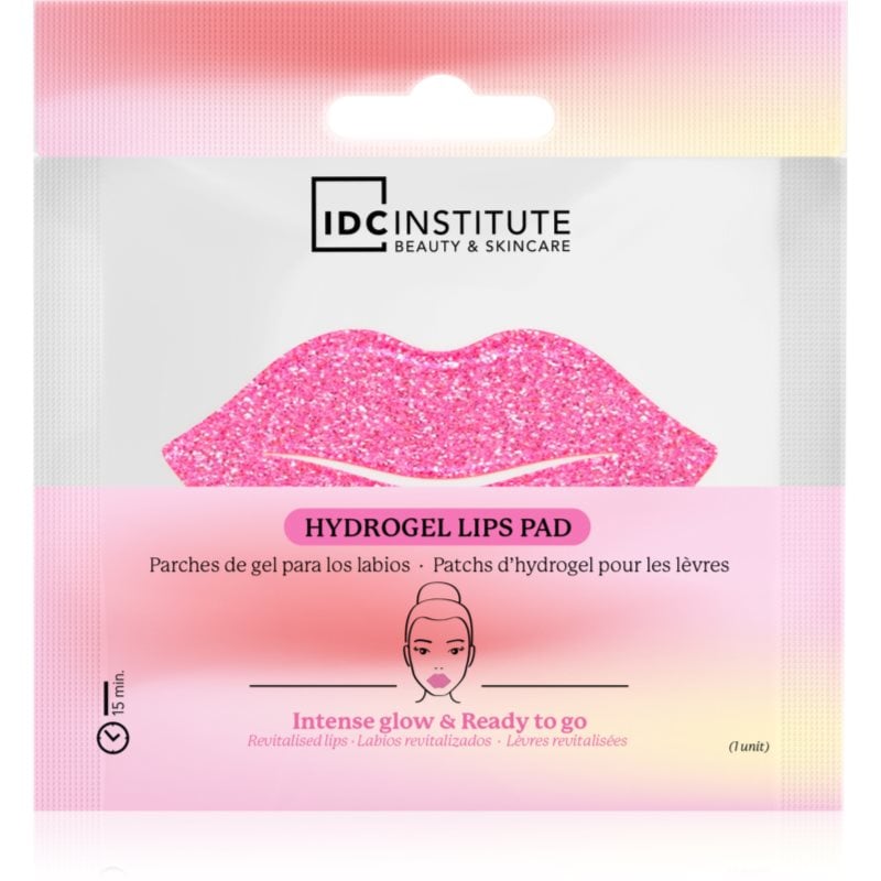 IDC Institute Glitter Lip Pink хидрогелна маска за устни