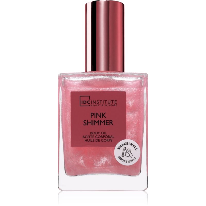 IDC Institute Shimmer Pink блестящо масло за тяло - Грижа за тяло - Сравни цени от 1 магазин с безплатна доставка