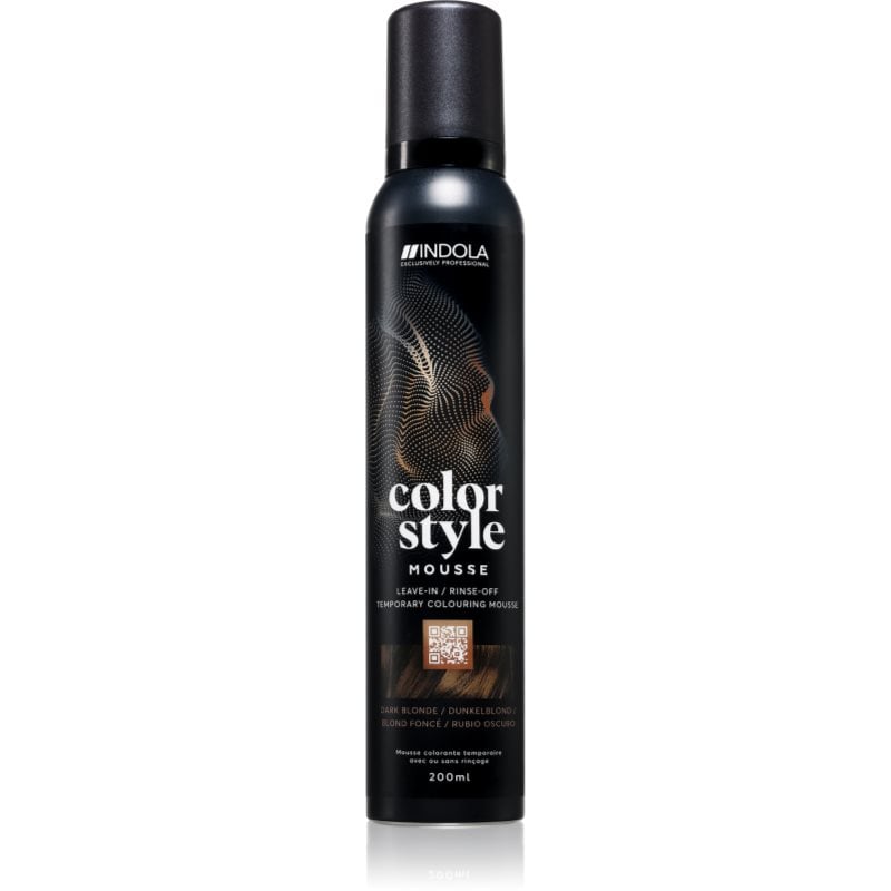 Indola Color Style Mousse тонираща пяна За коса цвят Dark Blonde