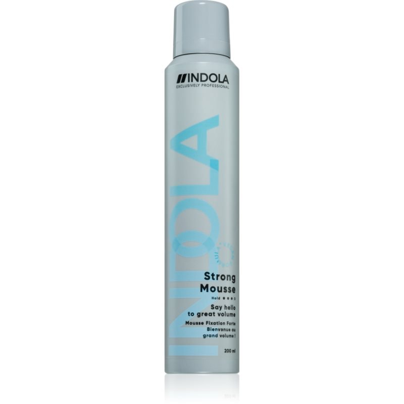 Indola Strong Mousse оформяща пяна с екстра силна фиксация - Грижа за коса - Сравни цени от 1 магазин с безплатна доставка