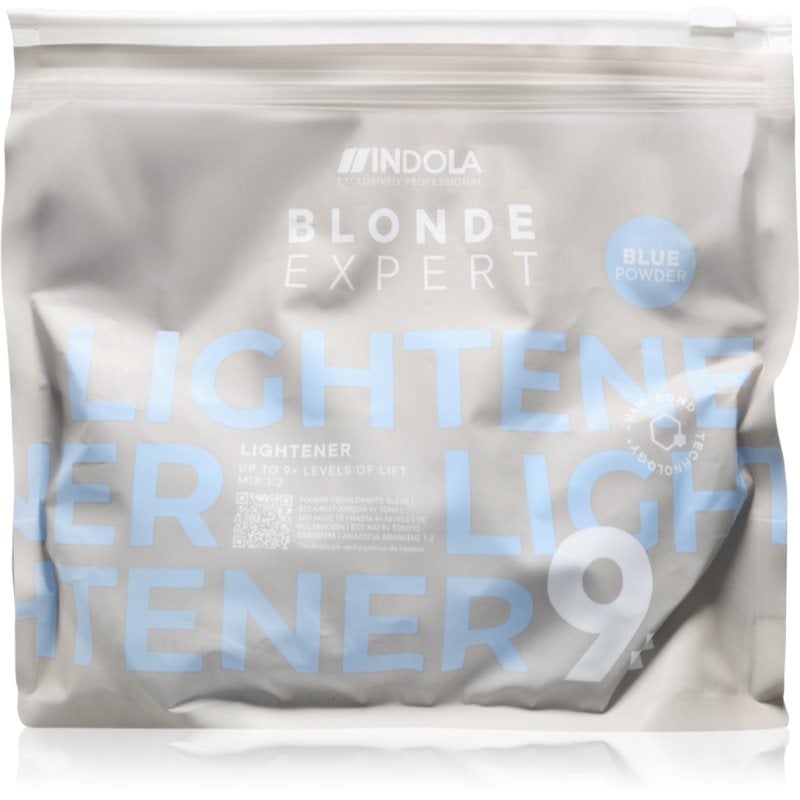 Indola Blond Expert Lightener 9+ изсветляваща пудра за руса коса Blue
