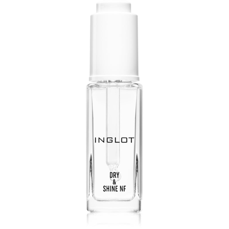 Inglot Dry & Shine NF горен лак за нокти, ускоряващ изсъхването на лака с пипета - Грим - Сравни цени от 1 магазин с безплатна доставка