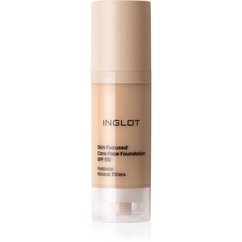 Inglot Skin Focused Care Face Foundation SPF 50 фон дьо тен SPF 50 - Грим - Сравни цени от 1 магазин с безплатна доставка