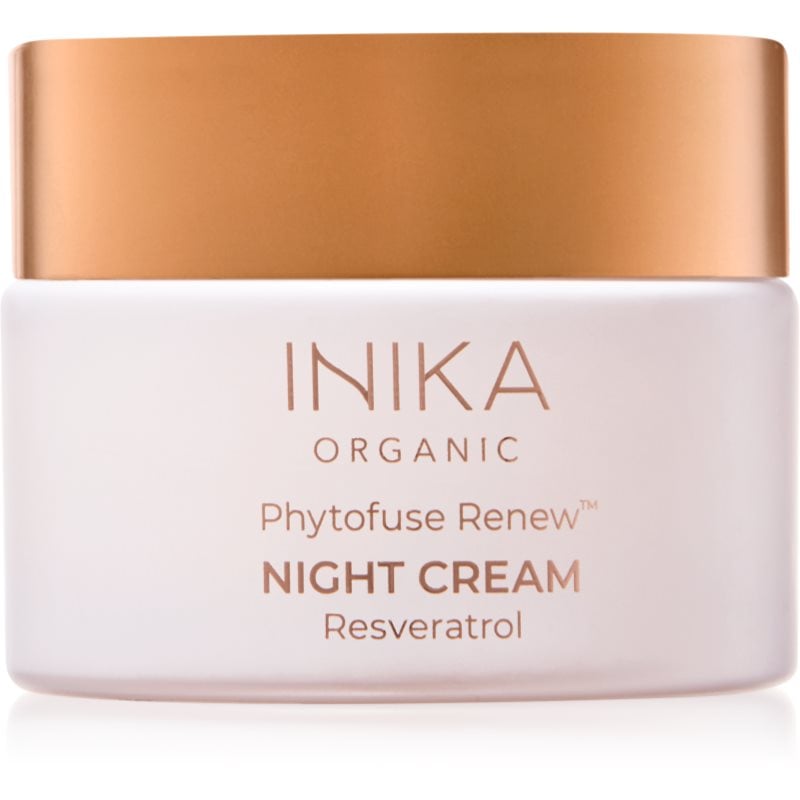 INIKA Organic Phytofuse Renew Rich Night Cream антиоксидантен нощен крем с пробиотик