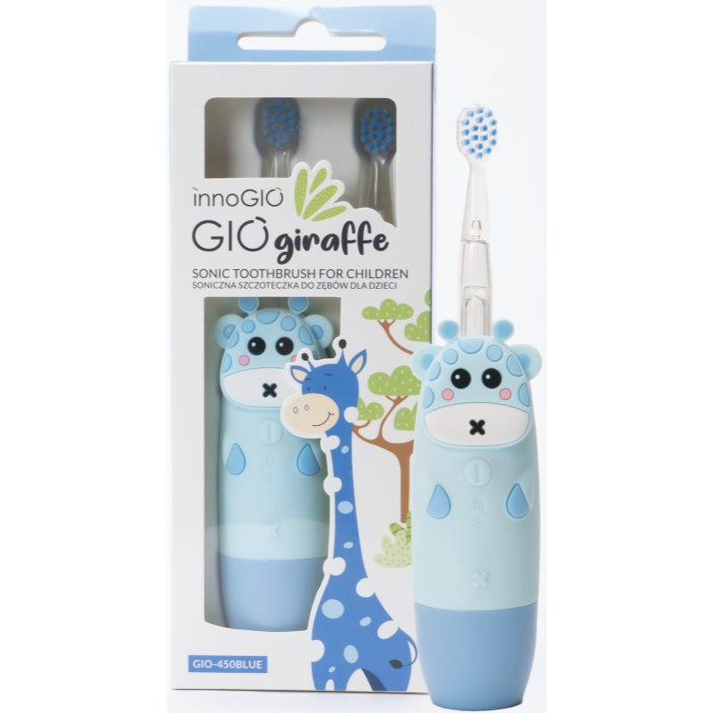 innoGIO innoGIO GIOGiraffe Sonic Toothbrush четка за зъби за деца Blue - Унисекс парфюм 1мл - Сравни цени от 1 магазин с безплатна доставка