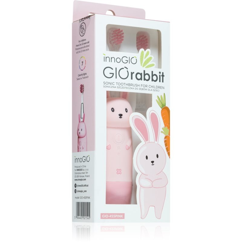 innoGIO GIORabbit Sonic Toothbrush четка за зъби за деца Pink