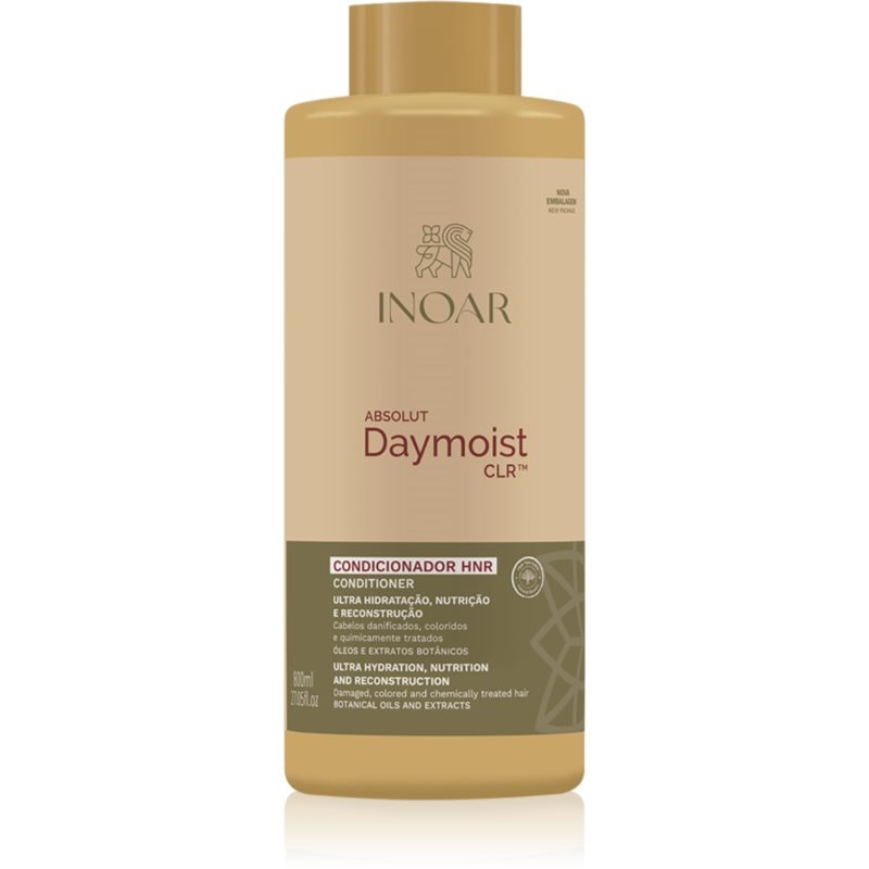 INOAR INOAR Absolut Daymoist Conditioner хидратиращ балсам за увредена и химически третирана коса - Унисекс парфюм 800мл - Сравни цени от 1 магазин с безплатна доставка
