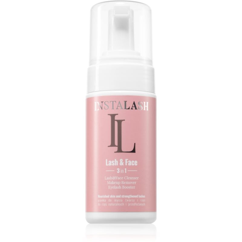 INSTALASH Lash & Face нежна почистваща пяна за лице и очи