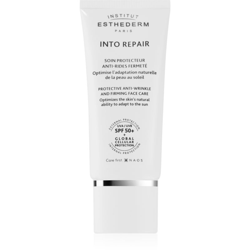 Institut Esthederm Into Repair Protective And Anti-Wrinkle Creme SPF 50+ защитен крем за чувствителна към слънце кожа на лцието SPF 50+ - Грижа за лице - Сравни цени от 1 магазин с безплатна доставка