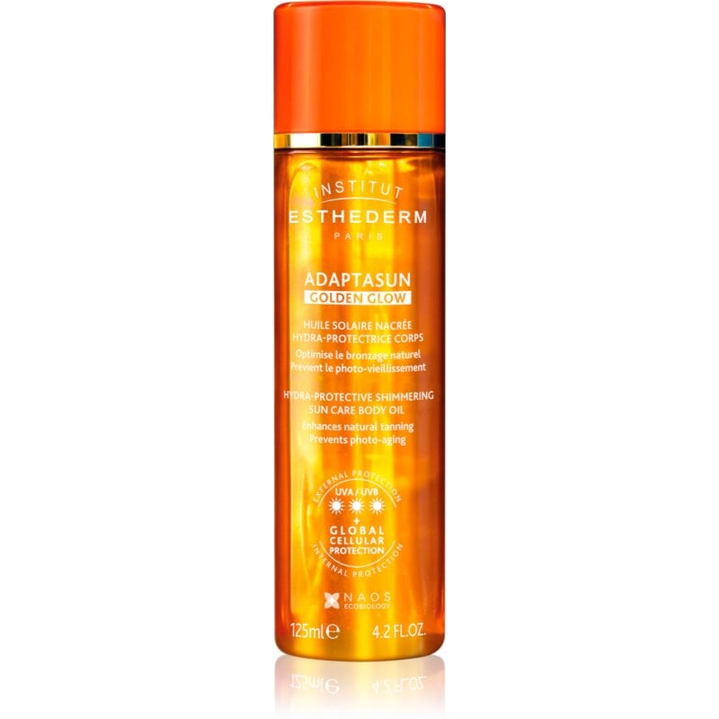 Institut Esthederm Adaptasun Golden Glow блестящо масло с висока UV защита