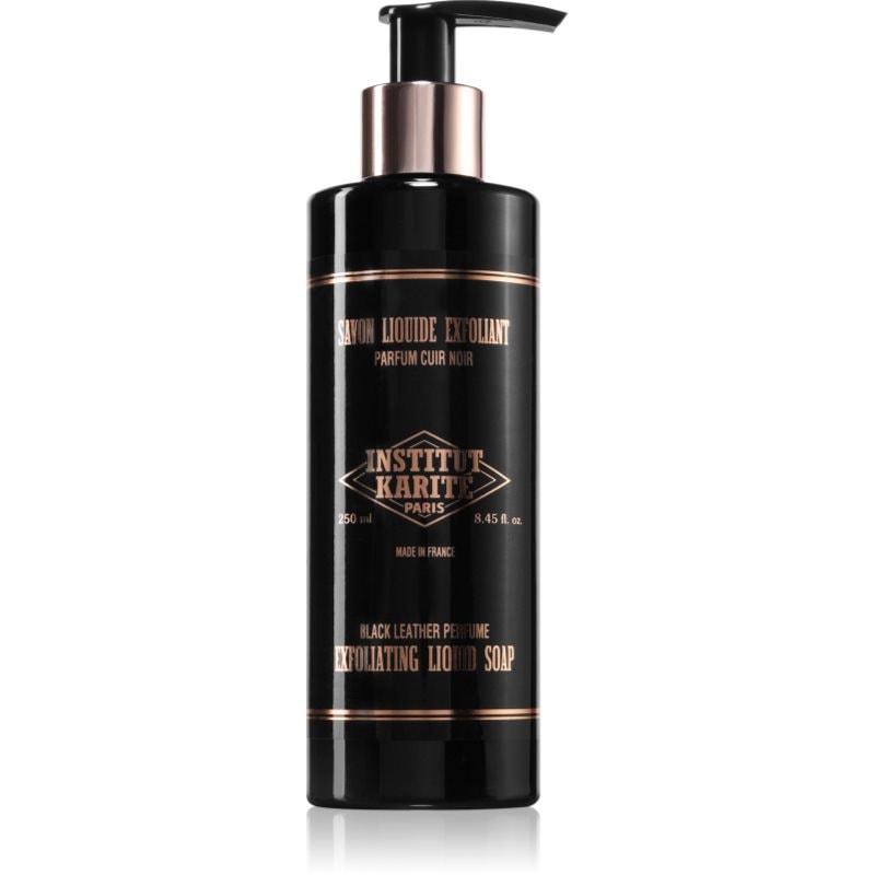 Institut Karité Paris Black Leather Exfoliating Liquid Soap ексфолиращ течен сапун - Грижа за тяло - Сравни цени от 1 магазин с безплатна доставка