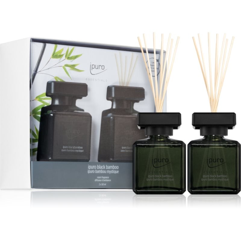 ipuro Essentials Black Bamboo подаръчен комплект 2x