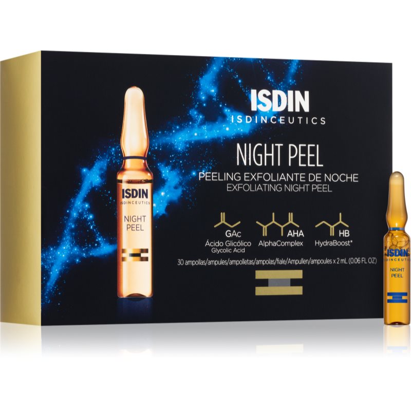 ISDIN Isdinceutics Night Peel ексфолиращ и пилинг серум в ампули 30x - Грижа за лице - Сравни цени от 1 магазин с безплатна доставка