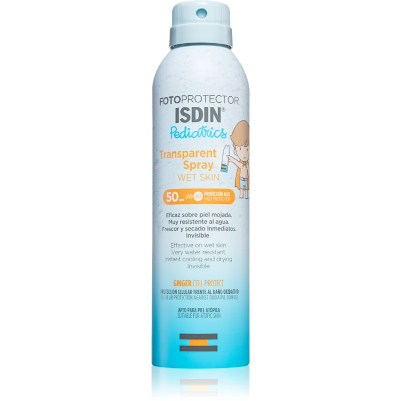 ISDIN Pediatrics Transparent Spray крем за тен за деца SPF 50