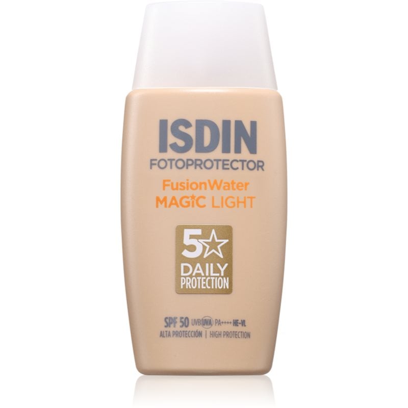 ISDIN Fotoprotector FusionWater Magic Light слънцезащитен флуид за лице SPF 50