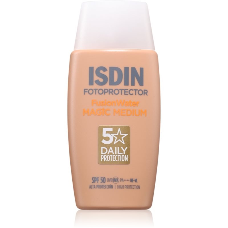 ISDIN Fotoprotector FusionWater Magic Medium SPF50 лек тониращ флуид SPF 50 - Грижа за лице - Сравни цени от 1 магазин с безплатна доставка