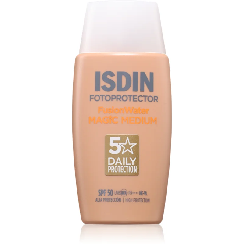 ISDIN Fotoprotector FusionWater Magic Medium SPF50 лек тониращ флуид SPF 50 - Грижа за лице - Сравни цени от 1 магазин с безплатна доставка