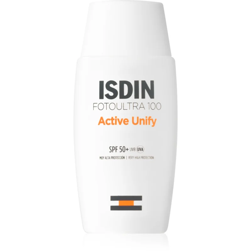 ISDIN FotoUltra 100 Active Unify озаряващ защитен крем SPF 50+ - Грижа за тяло - Сравни цени от 1 магазин с безплатна доставка