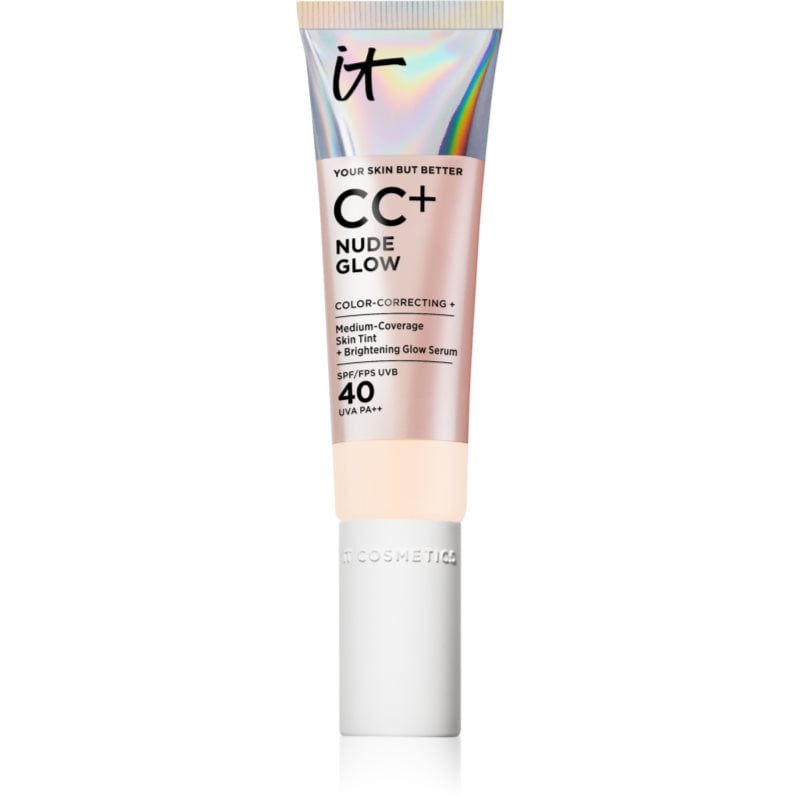 IT Cosmetics Your Skin But Better CC + Nude Glow CC крем за озаряване на лицето SPF 40 Fair Porcelain