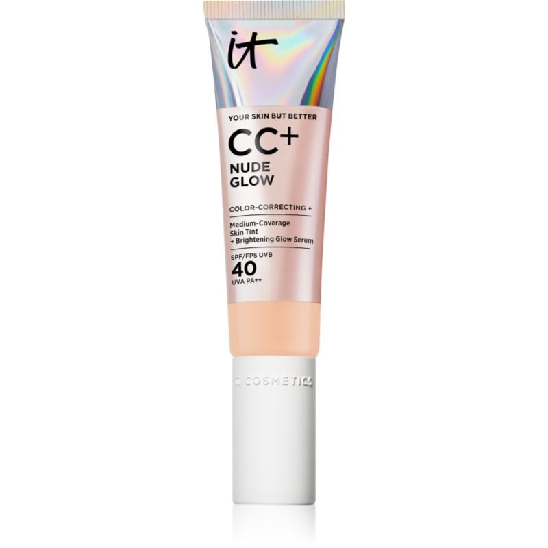 IT Cosmetics Your Skin But Better CC + Nude Glow CC крем за озаряване на лицето SPF 40 Light Medium