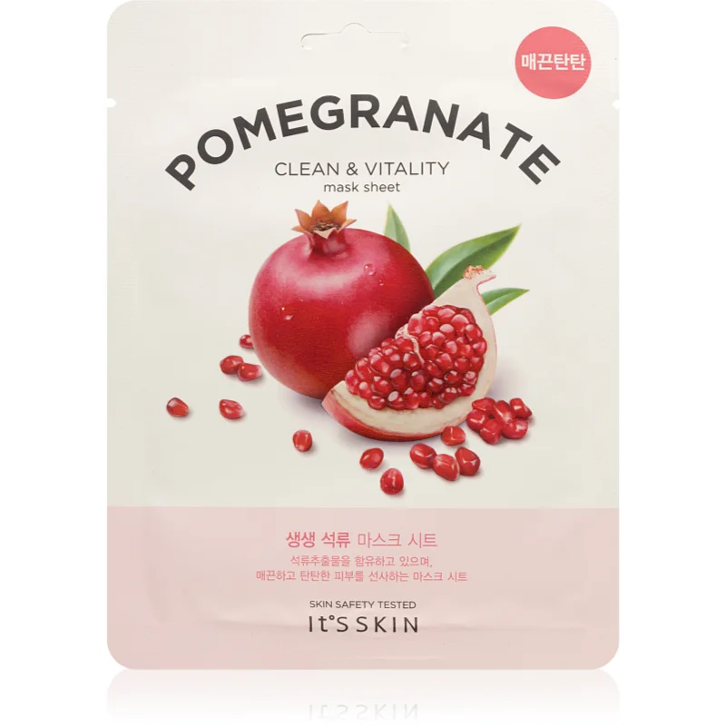 It´s Skin The Fresh Mask Pomegranate платнена маска за озаряване и виталитет на кожата - Грижа за лице - Сравни цени от 1 магазин с безплатна доставка