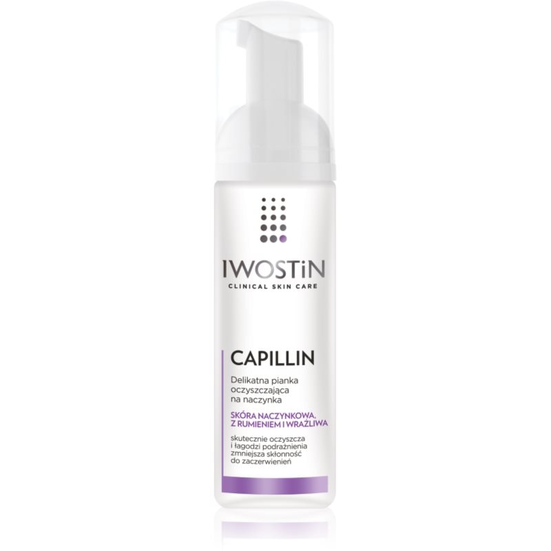 Iwostin Capillin почистваща и отстраняваща грима пяна за чувствителна кожа с разширени вени - Грижа за лице - Сравни цени от 1 магазин с безплатна доставка