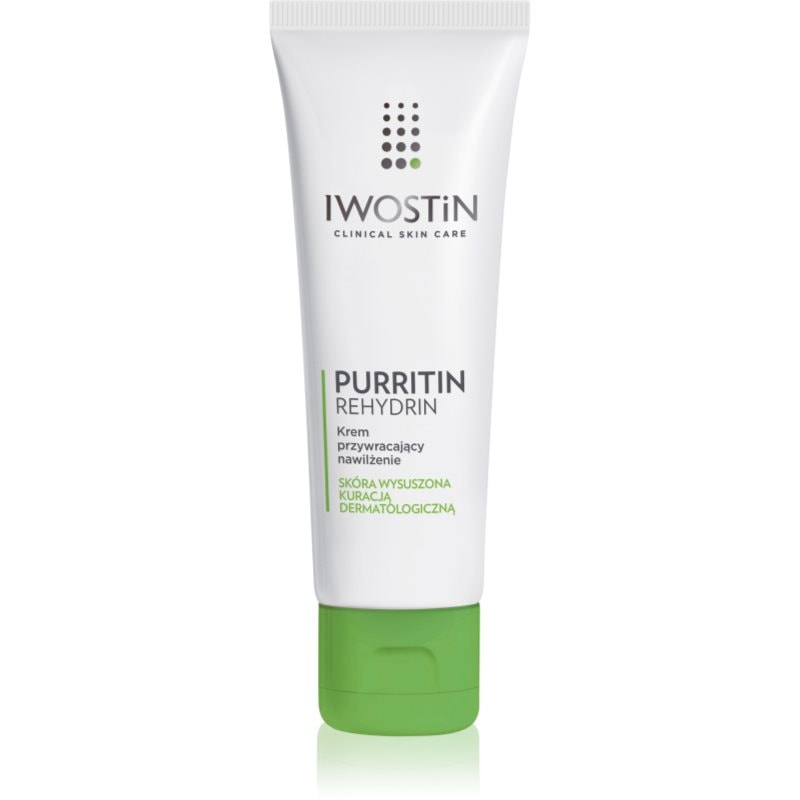 Iwostin Purritin Rehydrin хидратиращ дневен крем за кожа, която е суха и раздразнена от медикаментозно лечение на акне - Грижа за лице - Сравни цени от 1 магазин с безплатна доставка