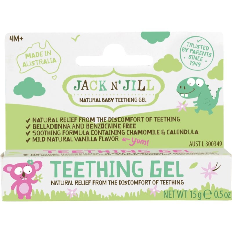Jack N’ Jill Teething Gel успокояващ гел за никнене на зъбки 4m+ 15 гр.