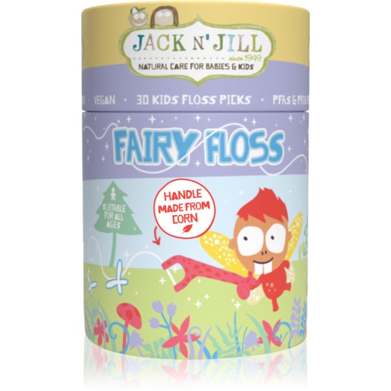 Jack N’ Jill Fairy Floss дентални клечки с конец за деца