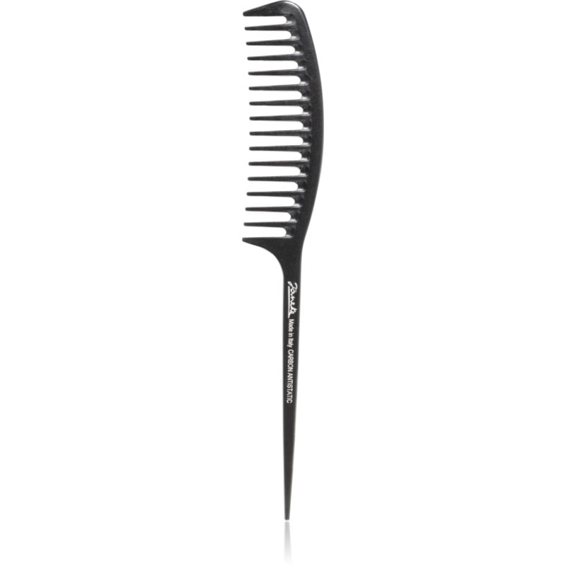 Janeke Carbon Fibre Fashion Comb with a long tail and wavy frame гребен за коса - Грижа за коса - Сравни цени от 1 магазин с безплатна доставка