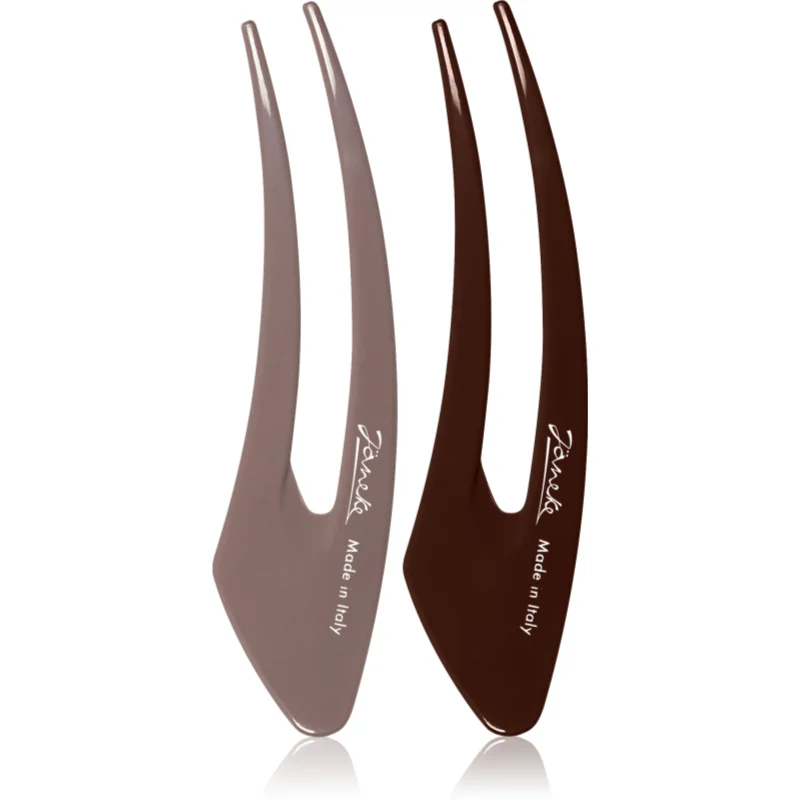 Janeke Hair Clip фиби за коса Brown - Грижа за коса - Сравни цени от 1 магазин с безплатна доставка