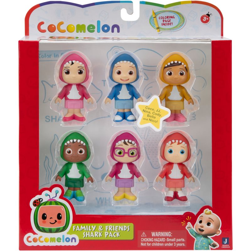 Jas Cocomelon Family & Friends Shark Pack комплект играчки 3y+ - За деца - Сравни цени от 1 магазин с безплатна доставка