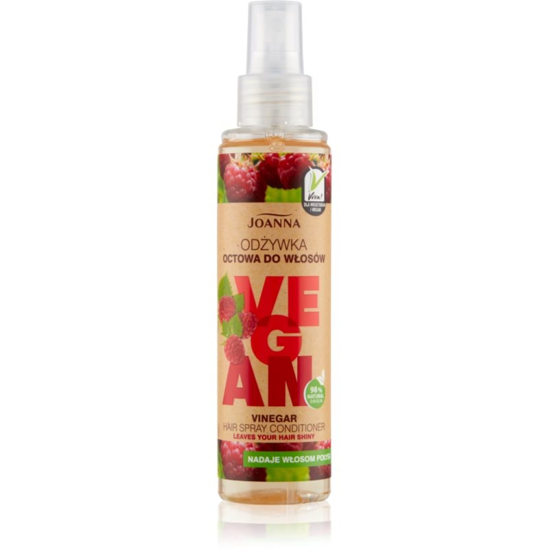 Joanna Vegan Raspberry Vinegar балсам под формата на спрей за блясък и мекота на косата - Грижа за коса - Сравни цени от 1 магазин с безплатна доставка