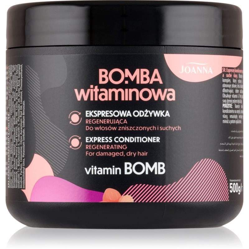 Joanna Joanna Vitamin Bomb Express Conditioner експресен регенериращ балсам за суха и увредена коса - Унисекс парфюм 500мл - Сравни цени от 1 магазин с безплатна доставка
