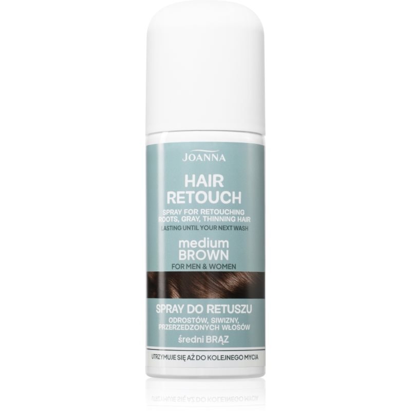 Joanna Hair Retouch Spray спрей за прикриване на побелелите участъци Medium Brown - Грижа за коса - Сравни цени от 1 магазин с безплатна доставка