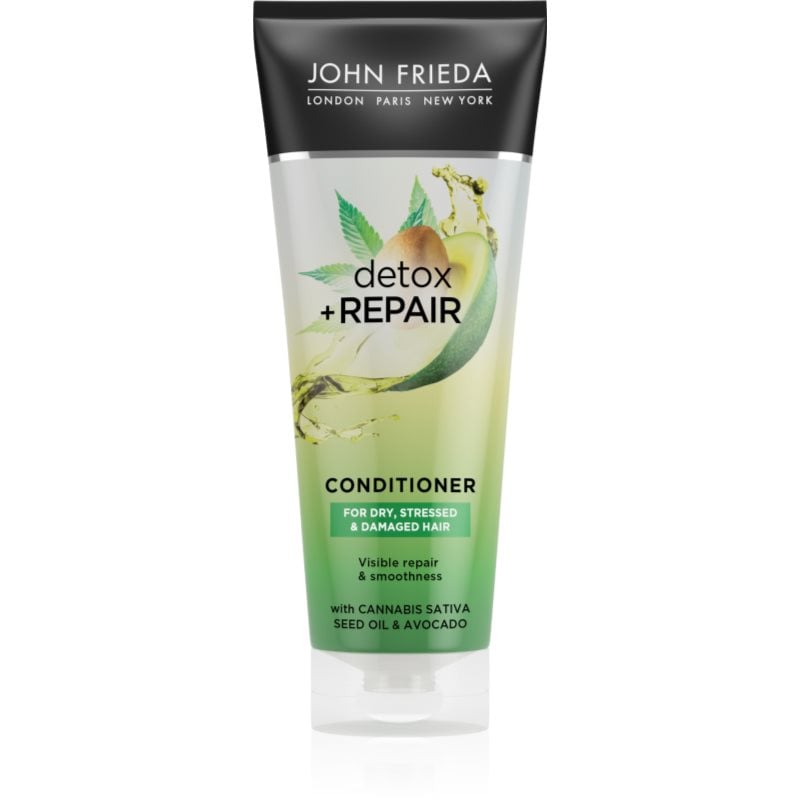 John Frieda Detox & Repair почистващ и детоксикиращ балсам за увредена коса