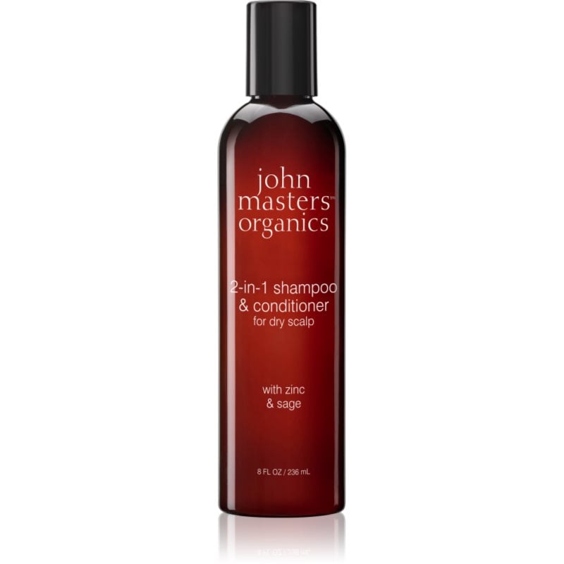 John Masters Organics Scalp 2 in 1 Shampoo with Zinc & Sage шампоан и балсам 2 в1