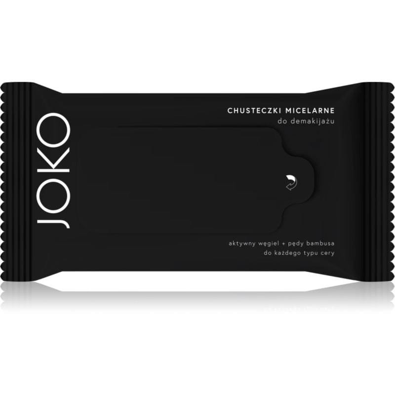 JOKO Micellar Makeup мицеларни кърпички за почистване на грим с активен въглен 15 бр.
