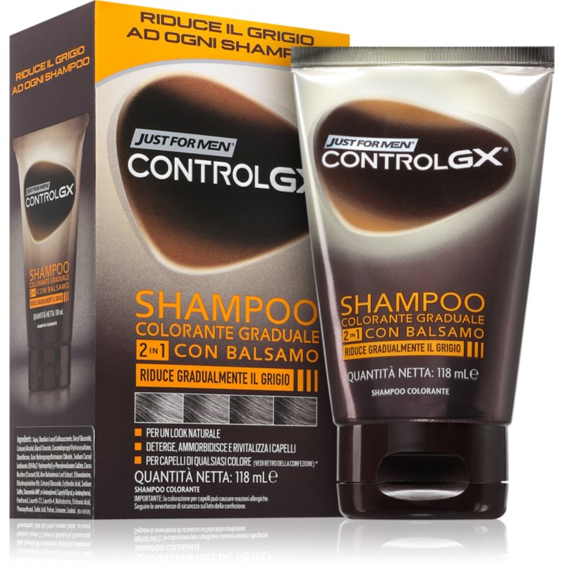 Just for Men Control GX Shampoo шампоан и балсам за сива коса за мъже - Грижа за коса - Сравни цени от 1 магазин с безплатна доставка